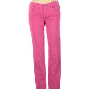 Paige Jeans Pink Straight Leg Cut Mid Rise Waist Size 25 #439